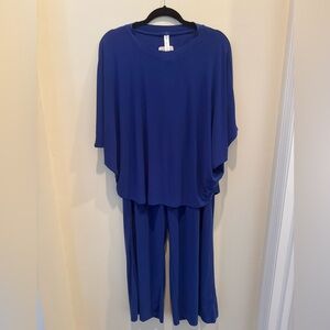 Blue Flowy Two-Piece Set